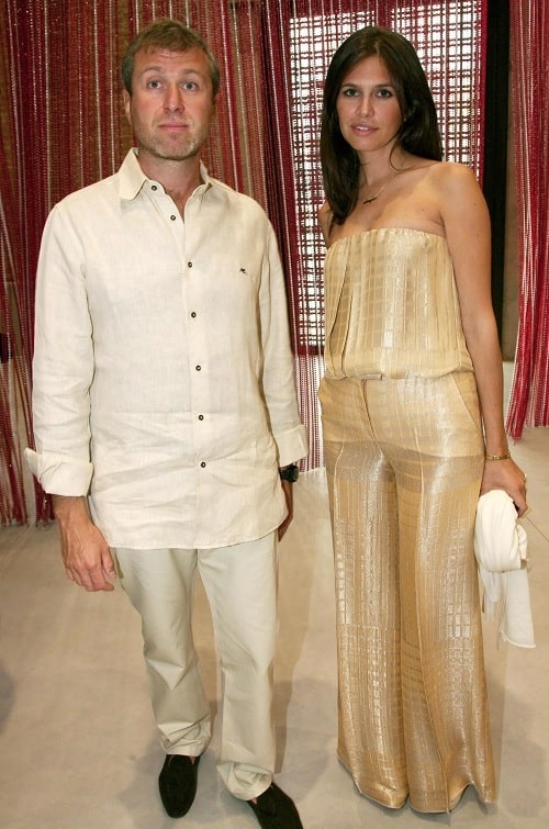 A picture of Roman Abramovich with his ex-wife Dasha Zhukova.